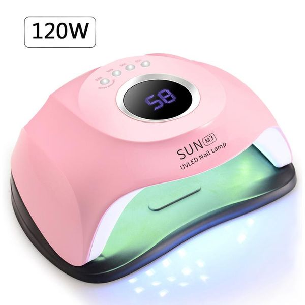 

120/54/36w nail drying lamp uv with sensor 90s/60s/30s/10s timer for curing gel varnish tools dryers