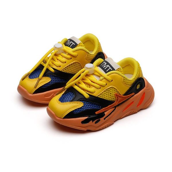 

athletic & outdoor 2021 summer kids boy shoes casuals slip-on mixed colors fashion concise flat heels air mesh non-slip breathable cute snea, Black