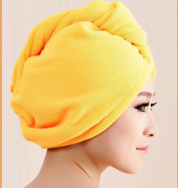 

towel wontive microfibre after shower hair drying wrap womens girls lady's quick dry hat cap turban head bathing tools