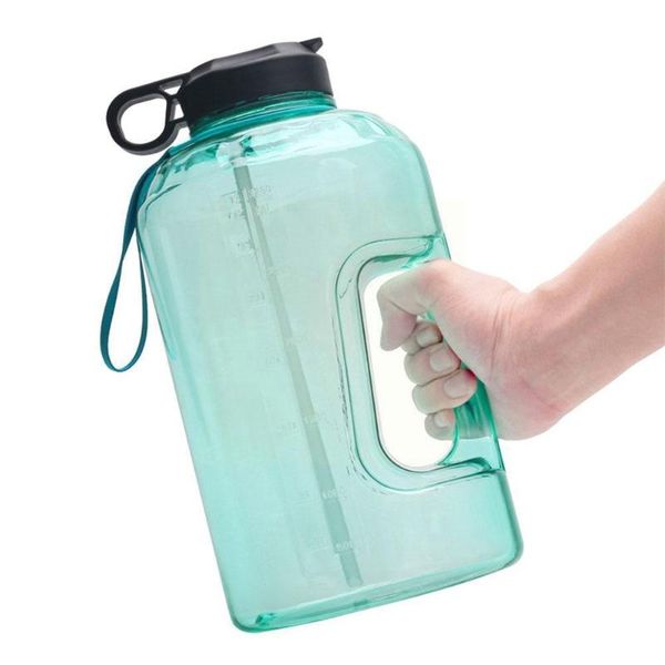 

water bottle 1 gallon with straw marker 3.78l sport 2.2l plastic capacity 1.3l jugs bpa fitness large p3k8