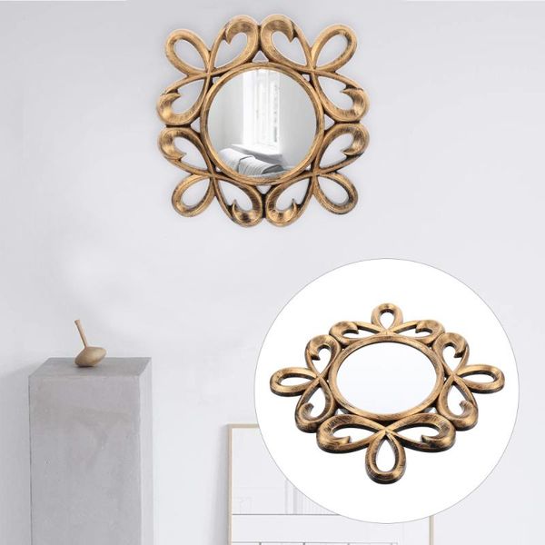 

mirrors 3pcs european style wall mirror retro round hanging home decoration