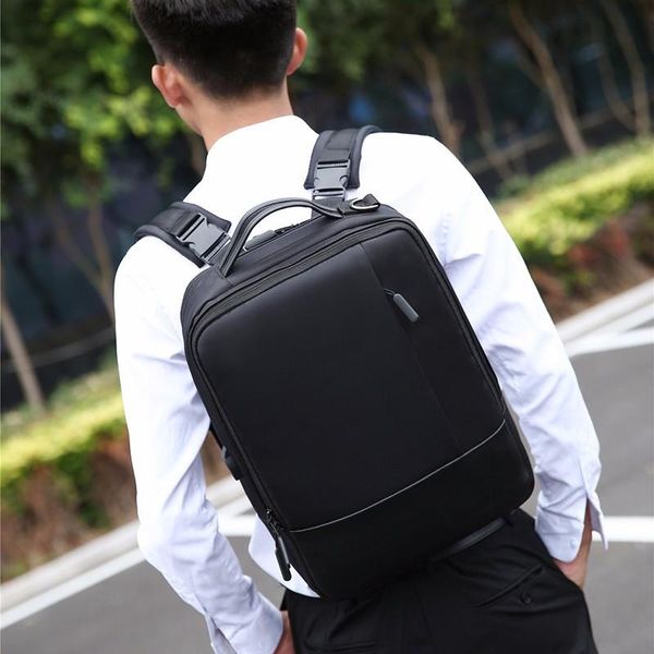 

backpack lapmen's multi functional waterproof bags for male casual usb charging business packbag