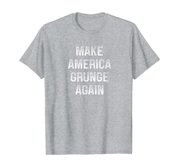 

make america grunge again - vintage style - t-shirt, White;black