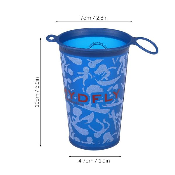 

hydration packs 2 pcs outdoor sports bottle cup 200ml foldable soft water for hiking cycling camping running