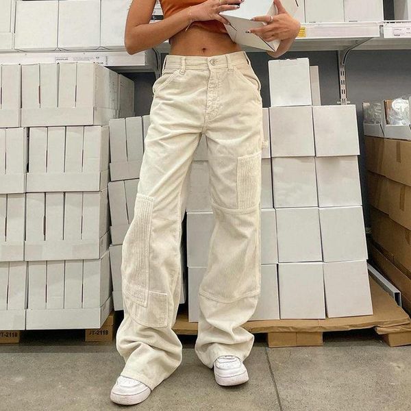 

women's jeans y2k women casual ins style street solid color basic denim trousers fashion baggy woman pants autumn female clothing 2021, Blue