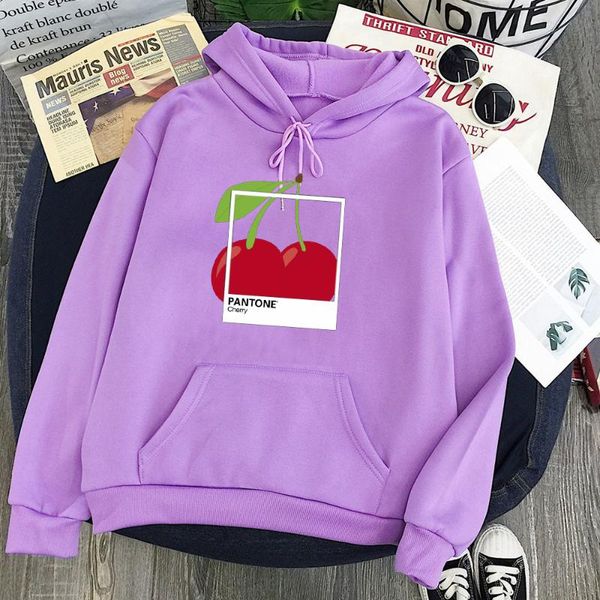 

cherry hoodie love aesthetic sweatshirt 2021 fashion girls fall women print pullovers women's hoodies & sweatshirts, Black
