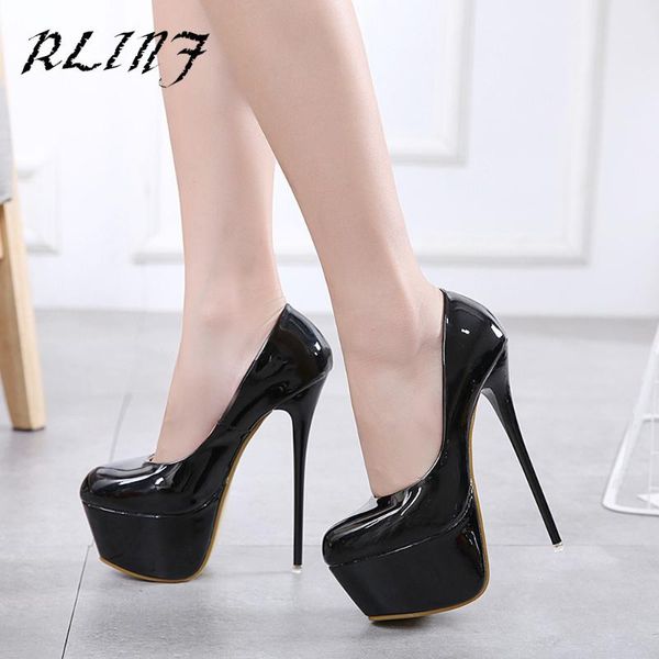 

dress shoes super high heels 15.5cm female platform women's 2021 fashion stable thick with waterproof high-heeled sandals, Black
