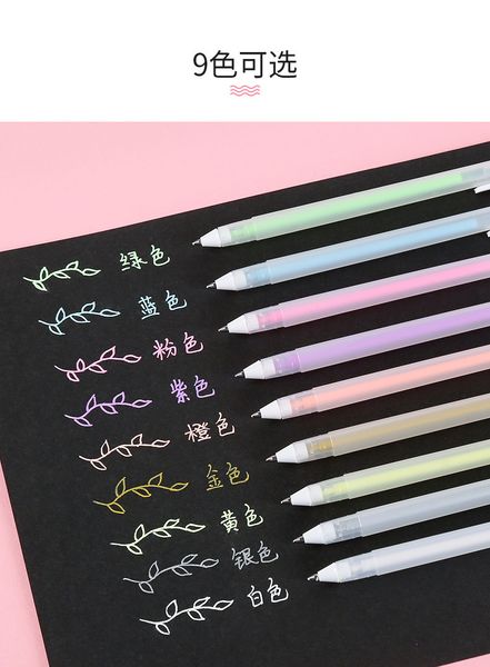 

neutral color pen art stroke line marker signature painting 0.8mm high light white