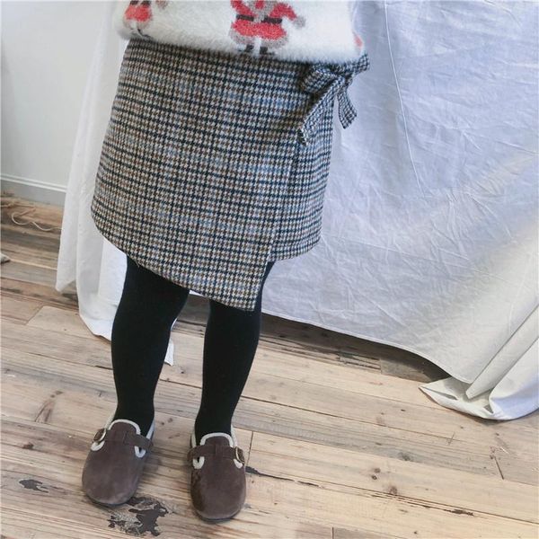 

skirts 2021 arrival girls autumn winter children buttoms clothes kids tutu baby little girl bow tie 2-7 years, Blue
