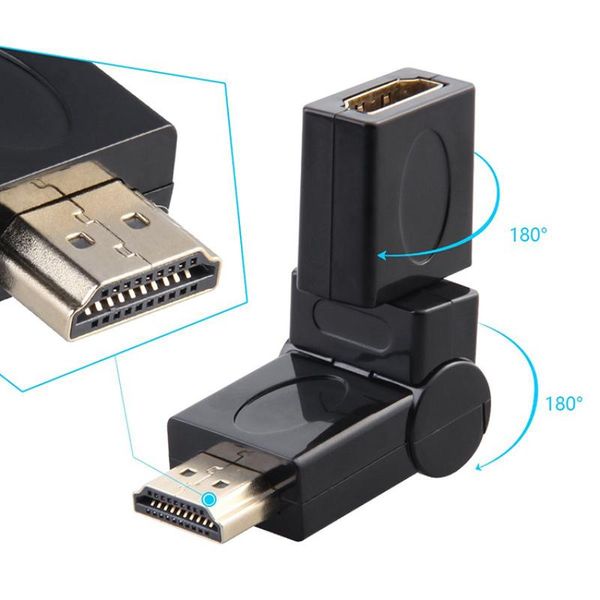 

1.4 version 1080p gold plated mini male to female converter adapter cable convertor rotation for hd flat camera pc audio cables & conne