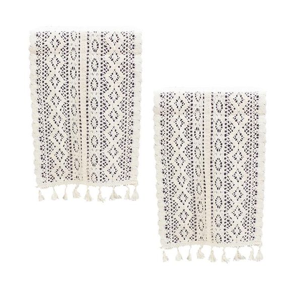 

table cloth 140x24cm exquisite cover lace hollow out flower pattern for