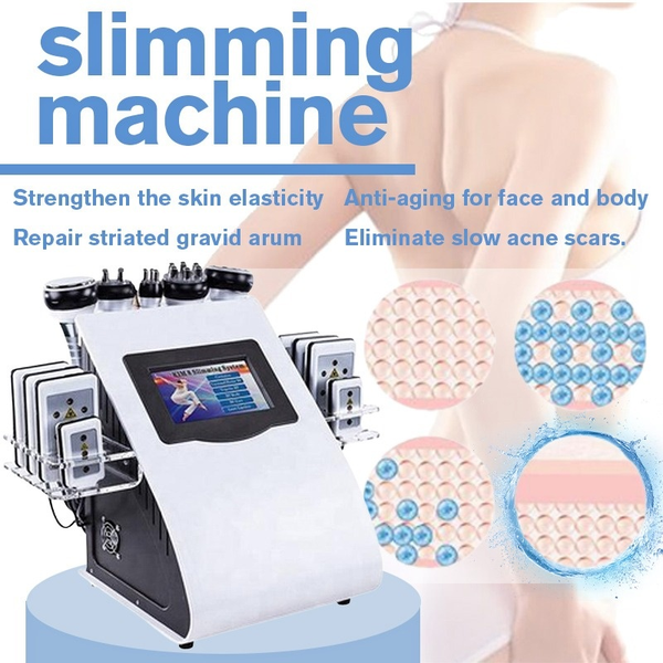 

stock in usa 40k ultrasonic cavitation machine 8 pads liposuction lllt lipo laser rf vacuum cavi lipo slimming skin care salon spa equipment