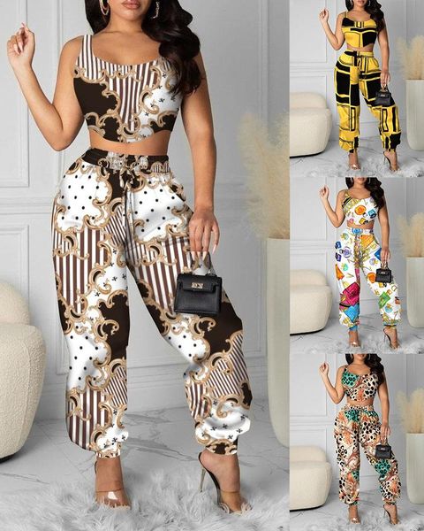 

women's tracksuits fashion printed suit women, Gray