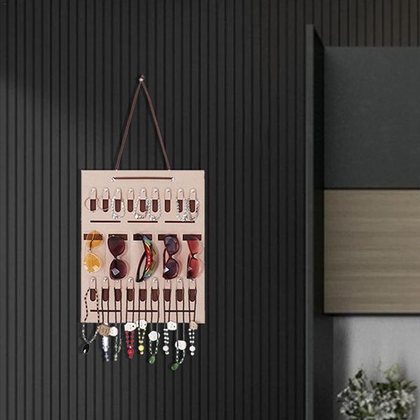 

hanging baskets glasses sunglasses jewelry organizer storage bag wall mount eyewear holder portable earring necklaces bracelets rings st