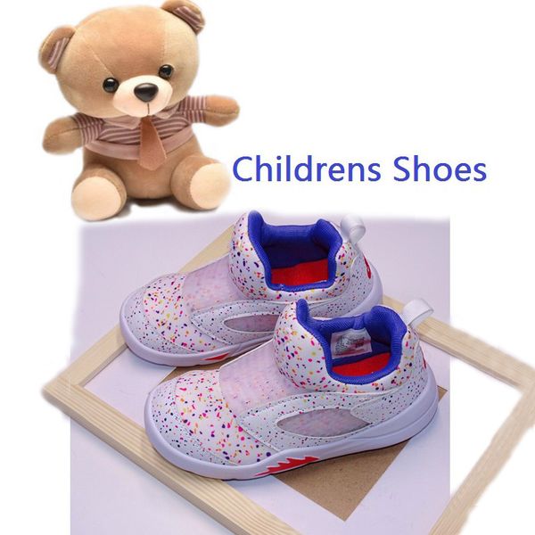 

dunks kids shoe children outdoor puts on children's shoes designer basketball 5 childrens grey toddler sport sneakers for boy girl trai