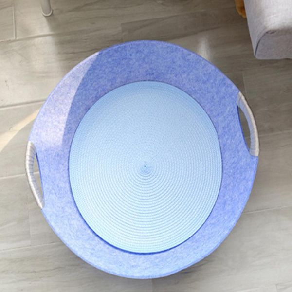

cat bed summer felt cloth nest with cool mat dog sleeping basket abrasion resistant comfortable easy clean pet accessories beds & furniture