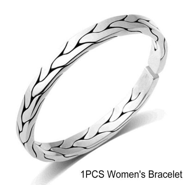 

bangle handcrafted braided open bracelet for couple vintage style hand chain jewelry gift pr sale, Black