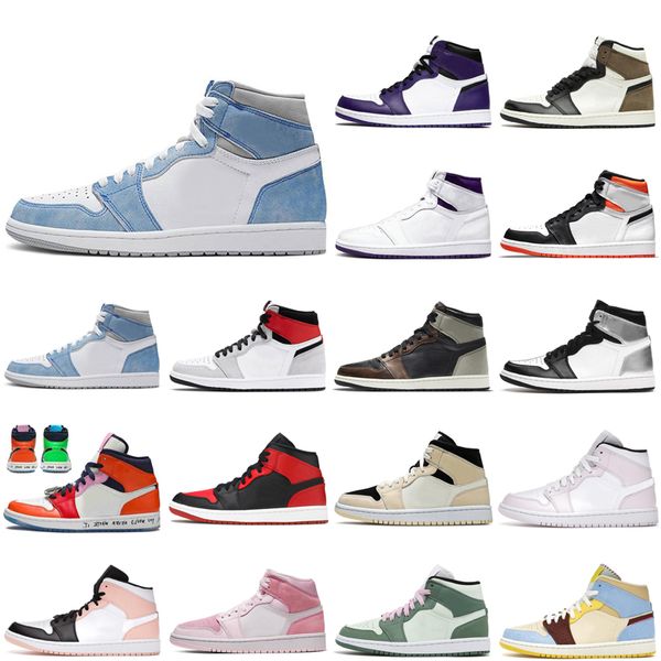 

wholesale basketball shoes 1s men 1 women crimson tint toe dutch green fearless maison chateau rouge pink quartz smoke grey obsidian pollen