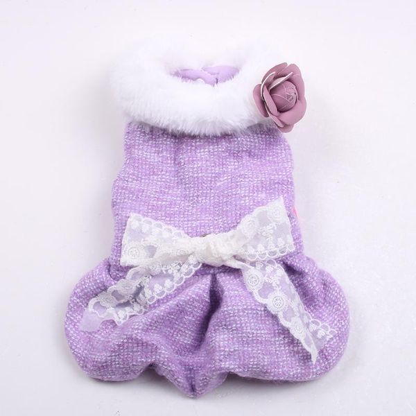 

dog cat dress hoodie camellia bow design pet puppy skirt autumn/winter clothes outfit 5 sizes 2 colours apparel