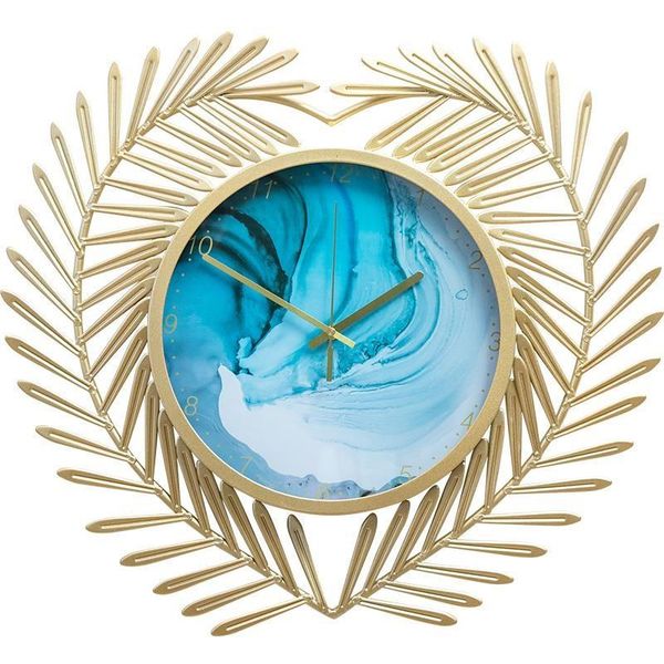 

wall clocks large gold clock modern design metal living room creative home decor