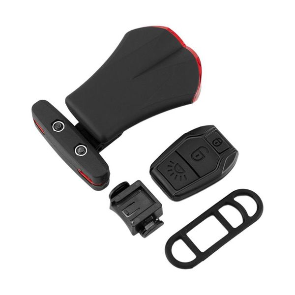 

bike lights 1pc light cycling rear usb rechargeable warning lamp (black)
