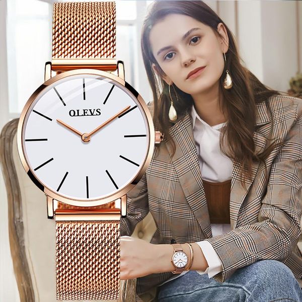 

wristwatches luxury rose gold watch women bracelet watches brand ladies casual quartz steel women's wristwatch montre femme relogio, Slivery;brown