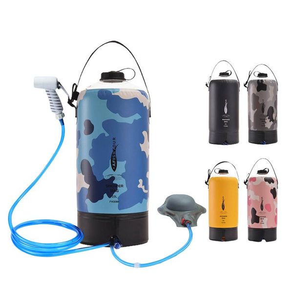 

outdoor solar shower bag lightweight pvc portable camping bath pouch drying water bathing storage bags