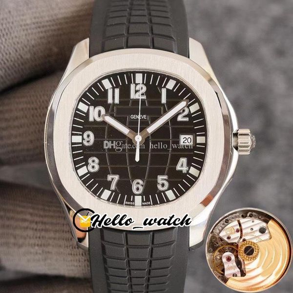 

v7 40mm sport 5167a-001 5167 324 s c automatic mens watch 5167r steel case black texture dial rubber strap watches hello_watch hwpp g25c (5), Slivery;brown