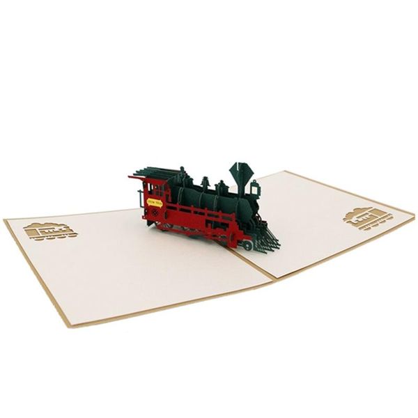 

greeting cards handmade 3d up thank you card for every occasion train