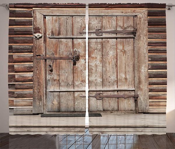 

curtain & drapes rustic curtains timber door in wall of an old log house abandoned building entrance gate living room window