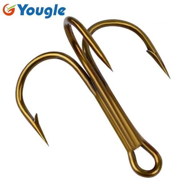 

100pcs/lot carbon steel treble fishing hooks with barbed hook 2/4/6/8/10/12/14#