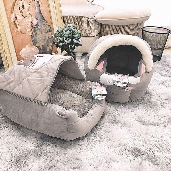 

kennels & pens yili elitl shell cat nest sleeping bag pet supplies dog cotton yurt warm and comfortable