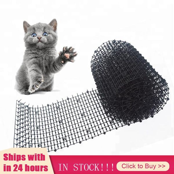 

cat carriers,crates & houses garden scat mats cats net anti-cat dogs repellent mat prickle strips keep away safe plastic spike thorn pets su