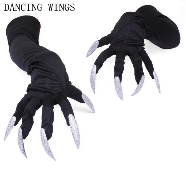 

mittens 2pairs/pack long nails gloves halloweencosplay props suits hand sleeves paw performance cuffs 6zcv, Blue;gray