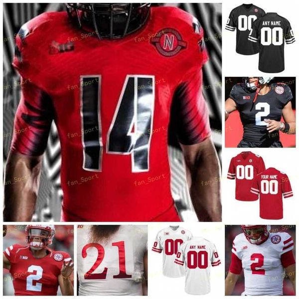 

special 911 nebraska cornhuskers football jersey ncaa college 2 adrian martinez 7 luke mccaffrey 11 austin allen 3 will honas 22 gabe ervin, Black