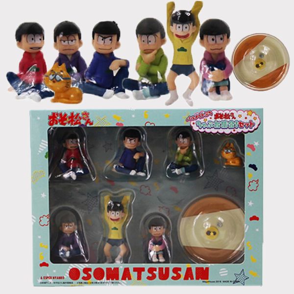 

8pcs/set 5cm osomatsu san mr. karamatsu ichimatsu mini pvc figure collectible model toy birthday gift for kids