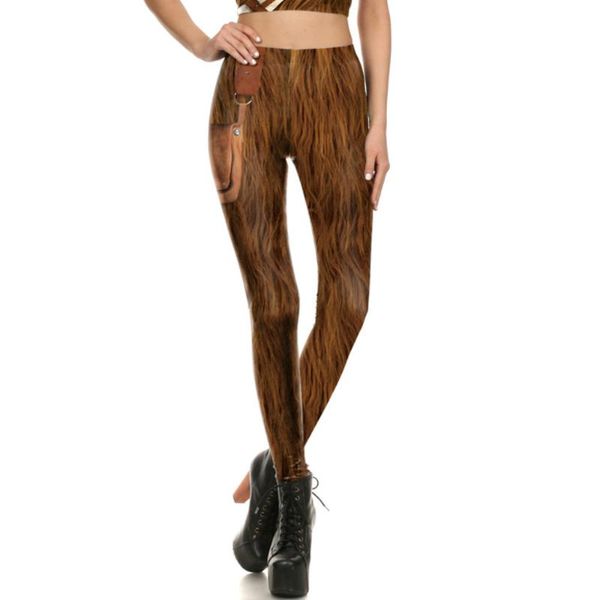 

fashion cartoon women leggings hip-lift fitness pants high waist running sports casual trousers 3d printed elastic women's, Black