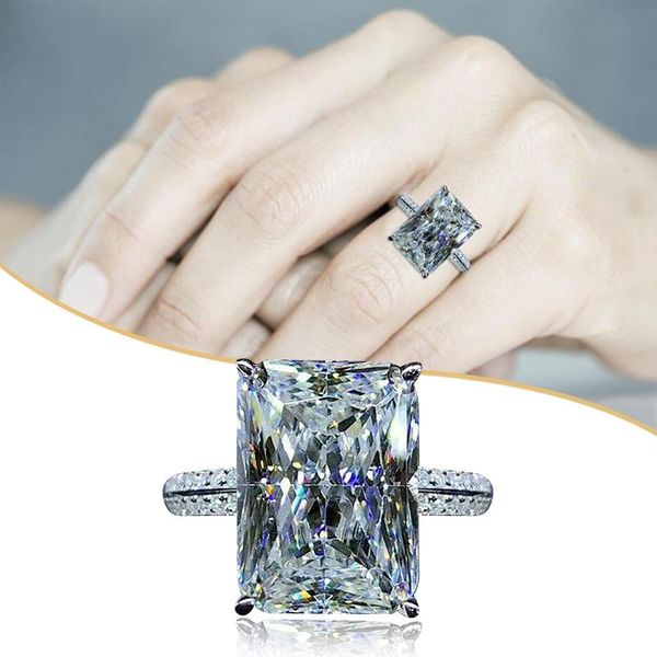 

wedding rings gorgeous women 925 silver white engagement ring size 6-10 clear crystal stone romantic for jewelry, Slivery;golden