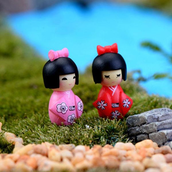 

micro landscape decorations japanese kimono little girl fairy garden miniatures diy ornament decoration crafts figurines decorative objects