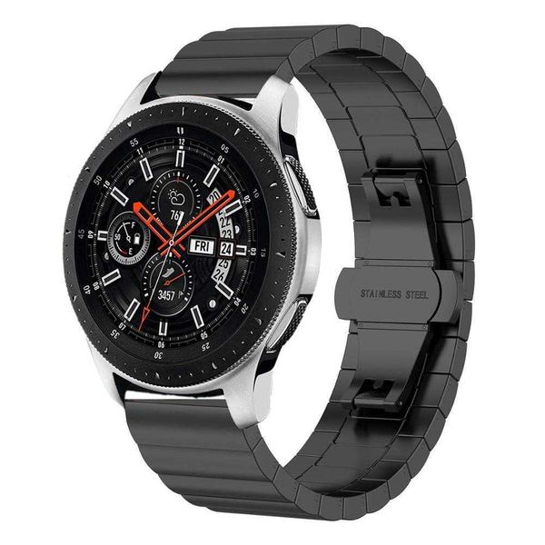 

gt watch stainless steel band for samsung galaxy watch 46mm/42mm/active 2 strap gear s3 frontier band huawei watch gt 2 bracelet h0915, Silver