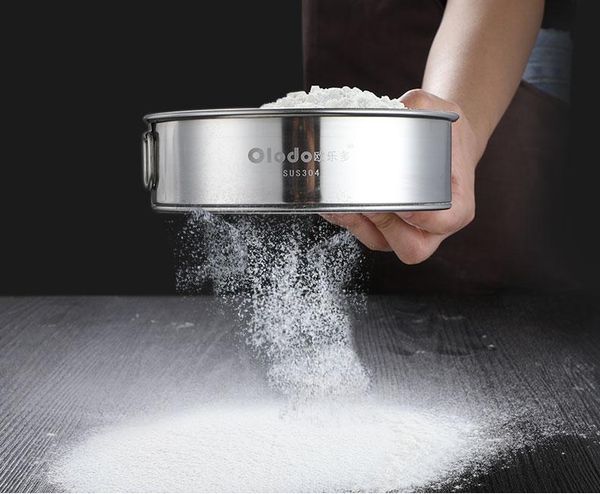 

baking & pastry tools flour sifter 60 mesh 304 stainless steel household surface sieve sample ultra-fine filter screen
