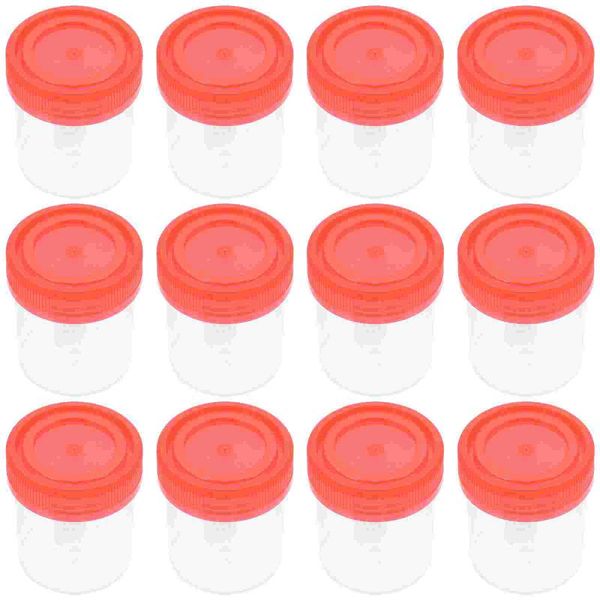 

storage bottles & jars 50pcs urine fecal sample cups screw (random color)