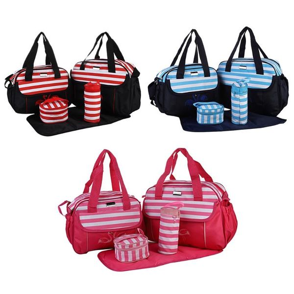 

diaper bags 5pcs bag tote set baby waterproof multifunctional large-capacity mom