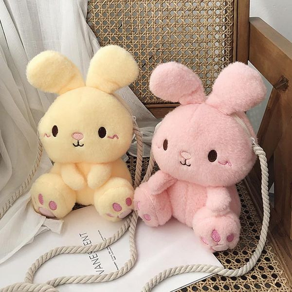 

evening bags women cartoon doll plush bag girl messenger creative lady cute shoulder