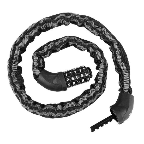 

bike locks 1pc chain lock resettable 5-digit number cable