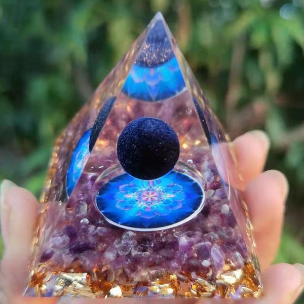 

novelty items home furnishings decoration crystal ball ogan pyramid broken healing meditation energy ornaments