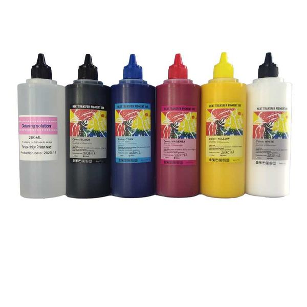 

ink refill kits fcolor 250ml*6 dtf pet film pigment for printing and transfer l1800