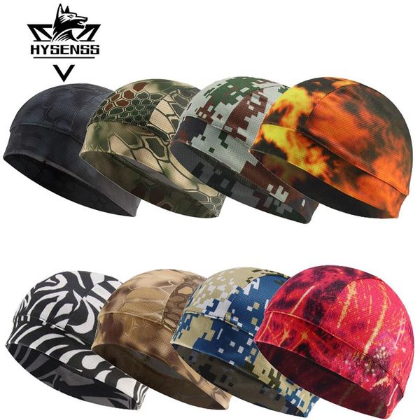 

cycling caps & masks hysenss breathable head bandana bicycle headbands cyclist cap female mtb bike summer running headscarf, Black