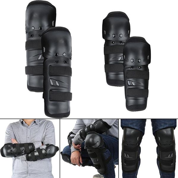 

4pcs elbow knee armor guard pads kit protector for motorcycle bs2 &, Black;gray