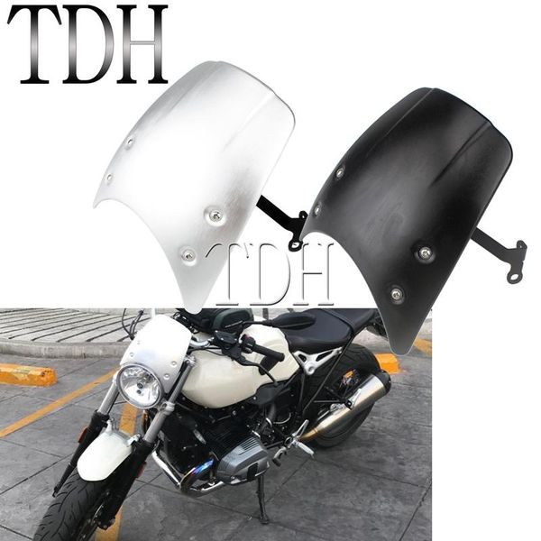 

aluminum windscreen flyscreen for r nine t headlight fairing classic windshield deflector spoiler protection 2014-2021 motorcycle